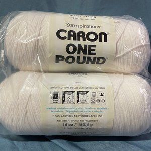 Yarnspiration White Yarn Lot (25 count)